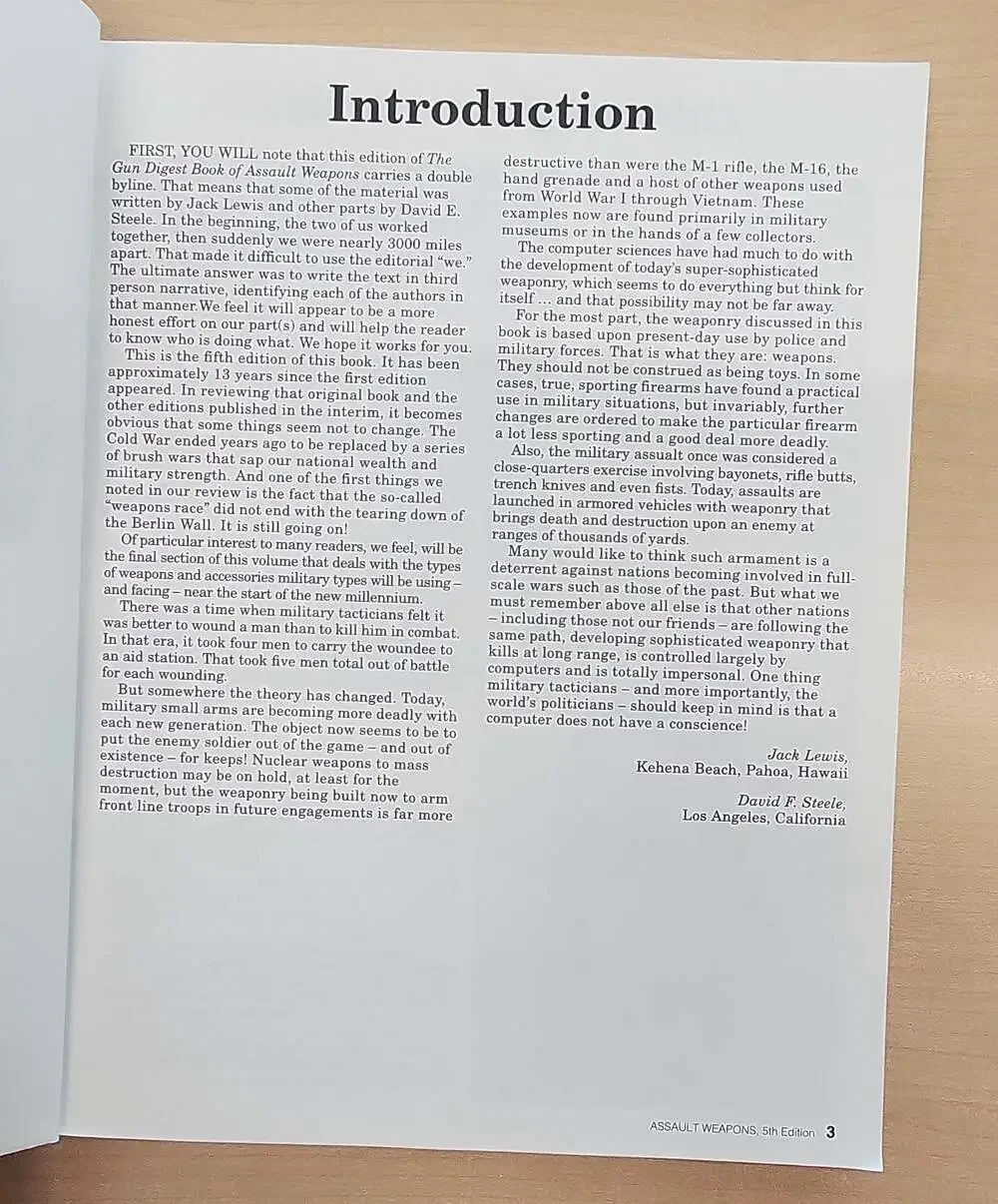The Gun Digest Book of Assault Weapons, 5th Edition by Jack Lewis & David Steele